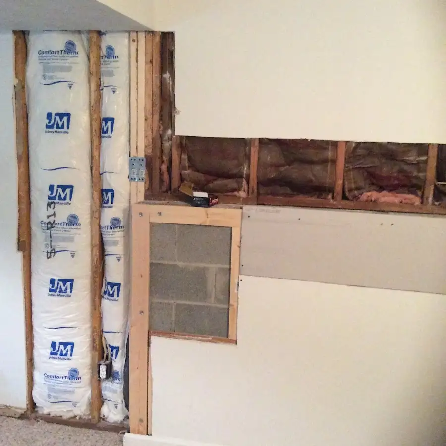 Wall insulation replacement during Structural Drying in Allegheny